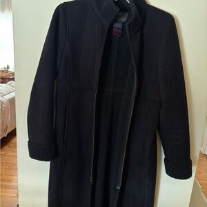 Ralph Lauren Dry Goods Supply company woman faux suede faux Sherpa BLK xs jacket